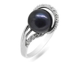 Кольцо К1328ч (Ag 925)