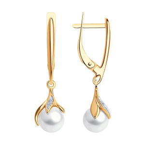 Серьги 792379 (Au 585)