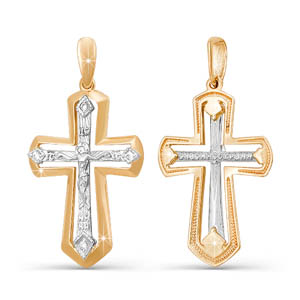 Крест 080088 (Au 585)