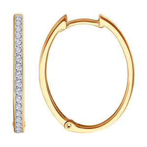 Серьги 029651 (Au 585)