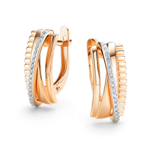 Серьги 26338-100 (Au 585)