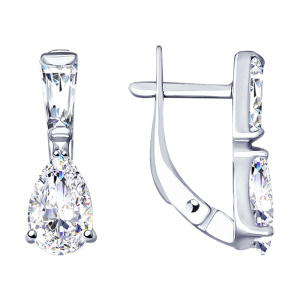 Серьги 94023087 (Ag 925)