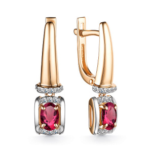 Серьги 24724-103 №22 6 (Au 585)