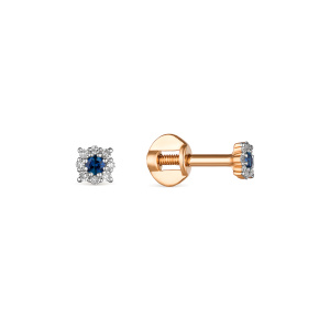Серьги 22296-102 (Au 585)