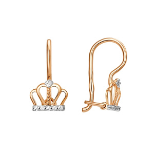 Серьги 015852-1102 (Au 585)