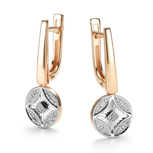 Серьги 26527-100 (Au 585)