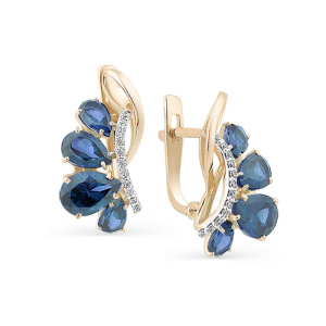 Серьги 02-2-028-1101-011 (Au 585)