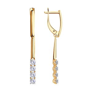 Серьги 029975 (Au 585)