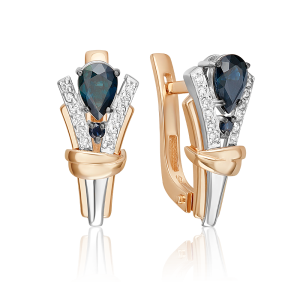 Серьги 02-5218-00-105-1111 №23 3 (Au 585)