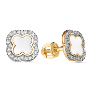 Серьги 122165-1 (Au 585)