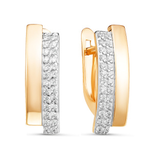 Серьги 122070 (Au 585)