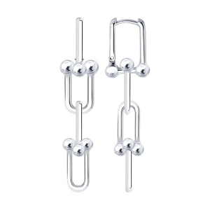 Серьги 94027371 (Ag 925)