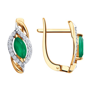 Серьги 729316 (Au 585)