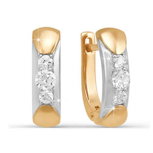 Серьги БР120380 (Au 585)