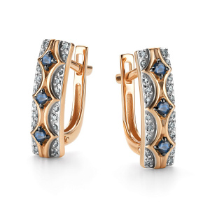 Серьги 26451-102 (Au 585)