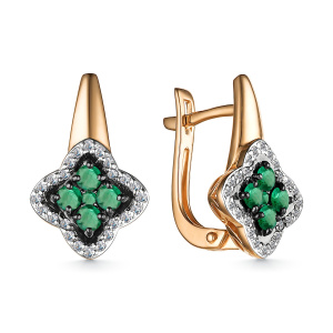 Серьги 25653-101 (Au 585)