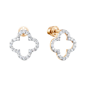 Серьги 052594 (Au 585)