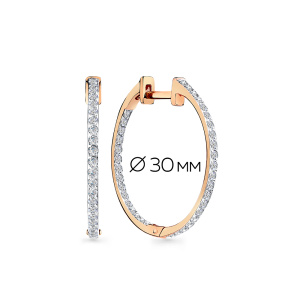 Серьги 002-0785-0001-011 (Au 585)