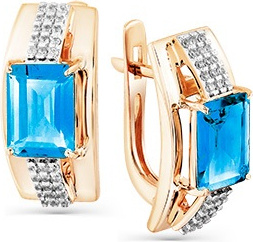 Серьги 02-2-489-1301-011 (Au 585)