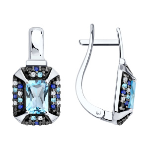 Серьги 92025390 (Ag 925)