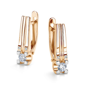 Серьги 26509-100 (Au 585)