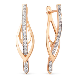 Серьги 018862-1102 (Au 585)