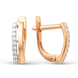 Серьги 000522-1102 (Au 585)