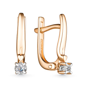 Серьги 25681-100 (Au 585)