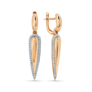 Серьги 002-0914-0001-011 (Au 585)