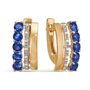 Серьги БР220278 (Au 585)