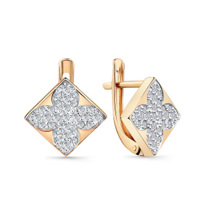 Серьги 002-0784-0001-011 (Au 585)