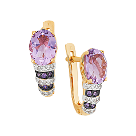 Серьги 19698 (Au 585)