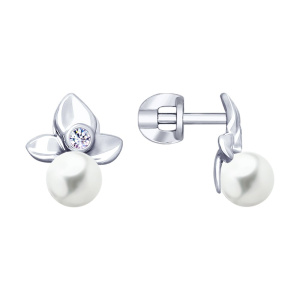 Серьги 94023198 (Ag 925)