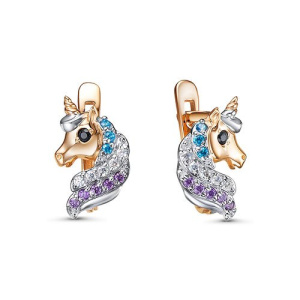 Серьги 1202732 (Au 585)