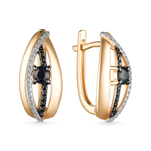 Серьги 25695-102 (Au 585)