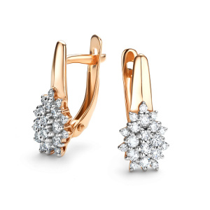 Серьги 26298-100 (Au 585)