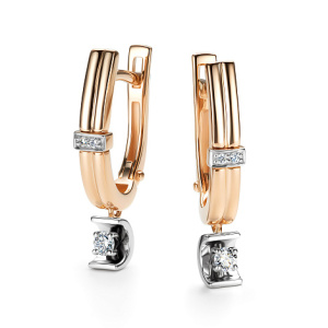 Серьги 26501-100 (Au 585)