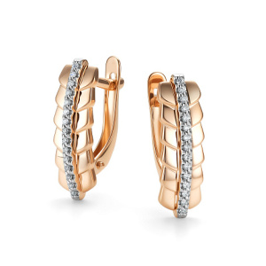 Серьги 26445-100 (Au 585)