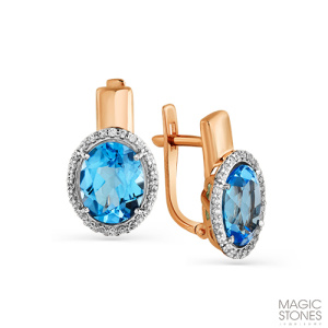 Серьги 02-2-396-1301-011 (Au 585)