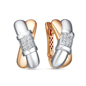 Серьги дф121059р (Au 585)