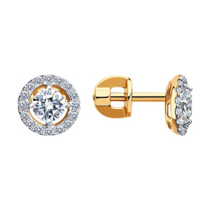 Серьги 027437 (Au 585)