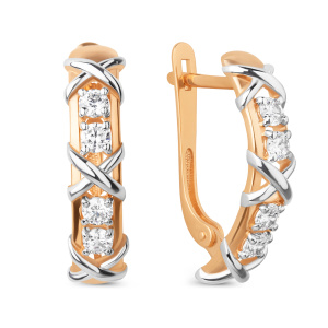 Серьги 023182-1102 (Au 585)