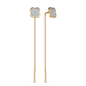 Серьги 140146 (Au 585)