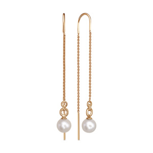 Серьги 21804241 (Au 585)