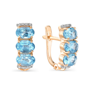 Серьги 02-1-767-1101-011 (Au 585)