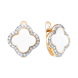 Серьги 122634-1 (Au 585)