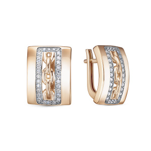 Серьги 120123 (Au 585)