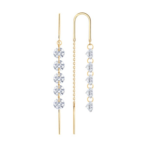 Серьги 51-123-00495-1 (Au 585)