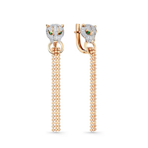 Серьги 002-0729-0051-011 (Au 585)