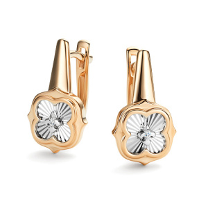 Серьги 26594-100 (Au 585)